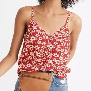 Madewell Button-Down Cami in Full Bloom Sz 4